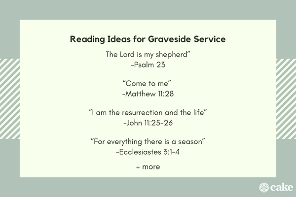 Reading ideas for graveside service
